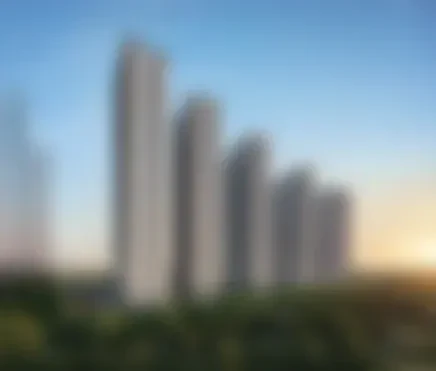 Township skyline at sunset, artist impression