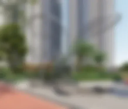 Internal streetscape with landscaping, artist impression